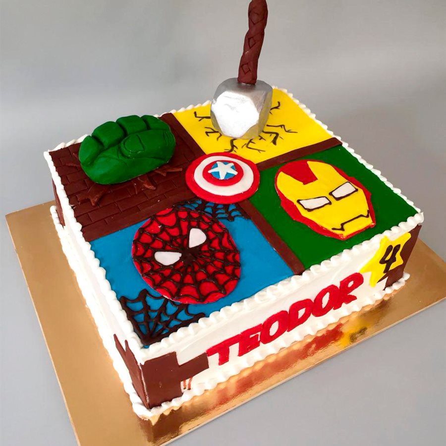Торт «Супергерої»