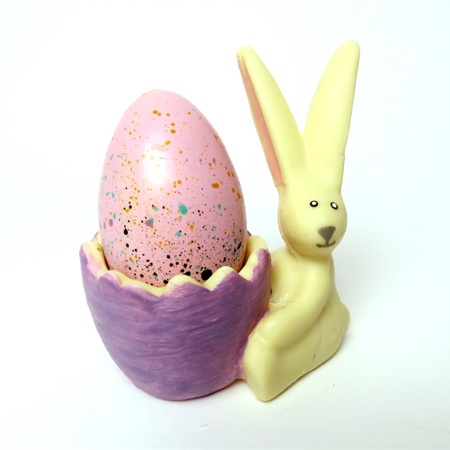 Шоколадна композиція «Зайчик з яйцем»